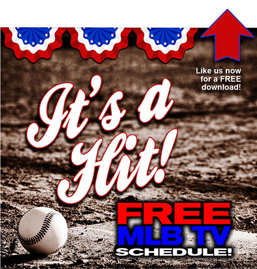 FREE MLB TV schedule printable version