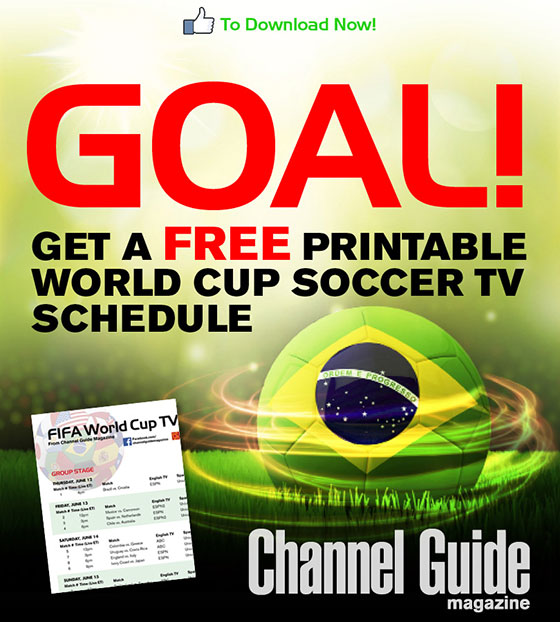 FIFA World Cup 2014 TV schedule printable