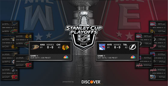 NHL Stanley Cup 2015 conference finals TV schedule