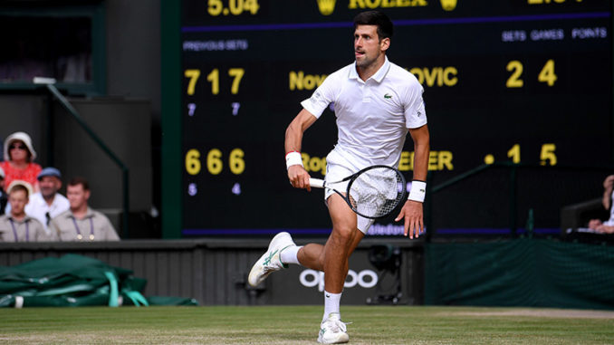 Novak Djokovic Wimbledon 2019