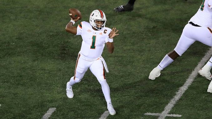 D'Eriq King, Miami Hurricanes football