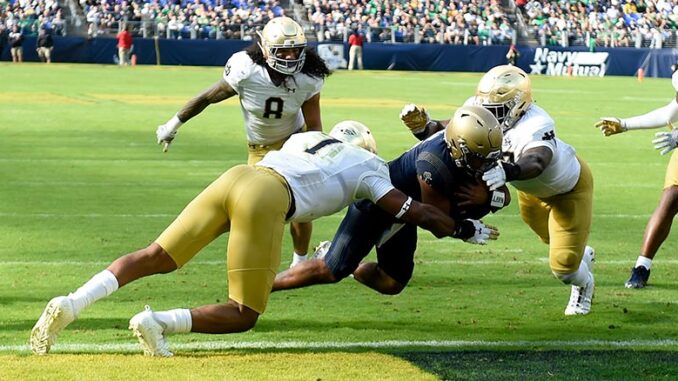 Navy vs. Notre Dame football