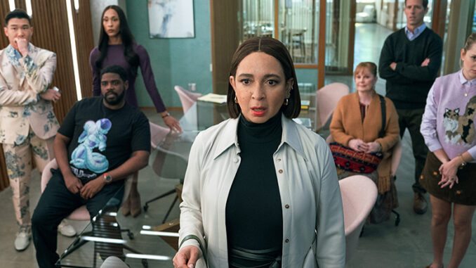 Ron Funches, Maya Rudolph and cast of Loot in Season 2